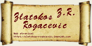 Zlatokos Rogačević vizit kartica